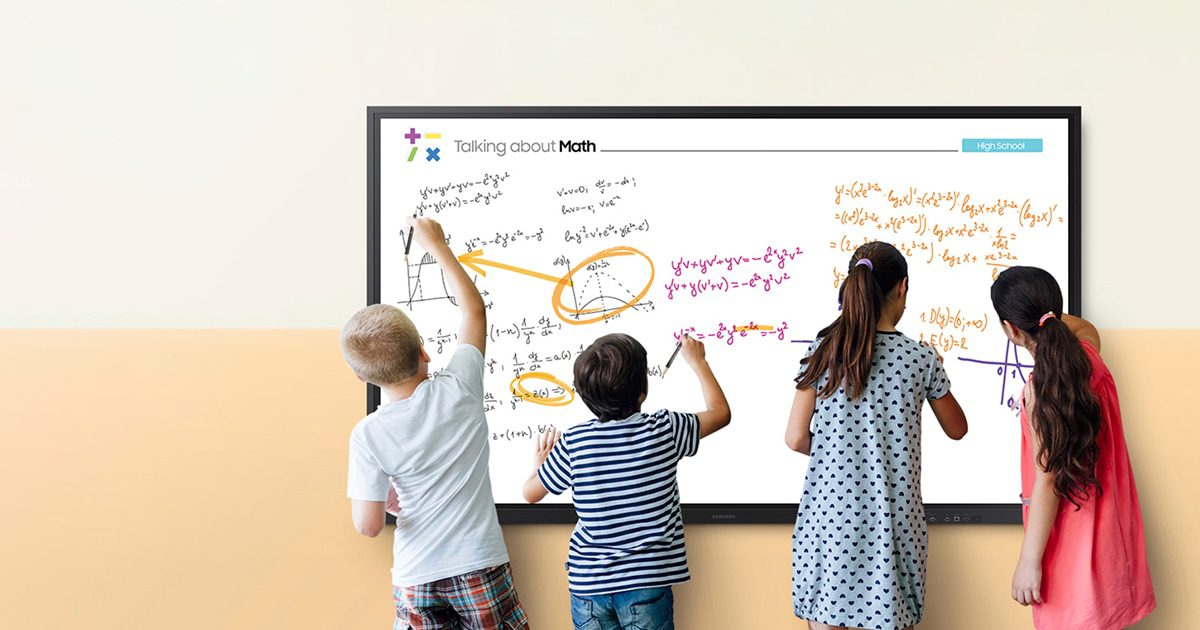 màn hình tương tác EWIN cho giáo dục từ 55 đến 98 inch